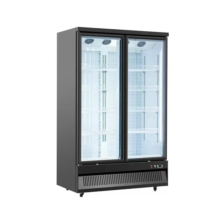Коммерческий холодильник из нержавеющей стали вертикальный Морозильный шкаф мобильный кулер современный витрина дисплей чиллер