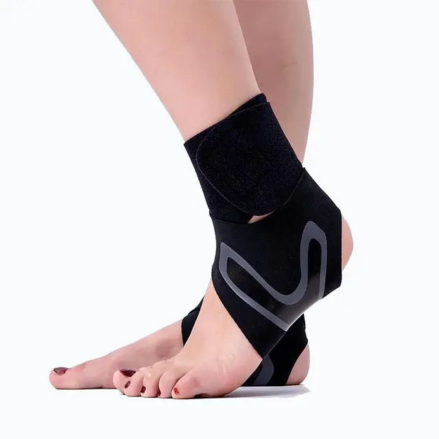 Adjustable Sports Support Injury Protection Lace Ankle Brace Foot Drop Up Pain Relief Compression