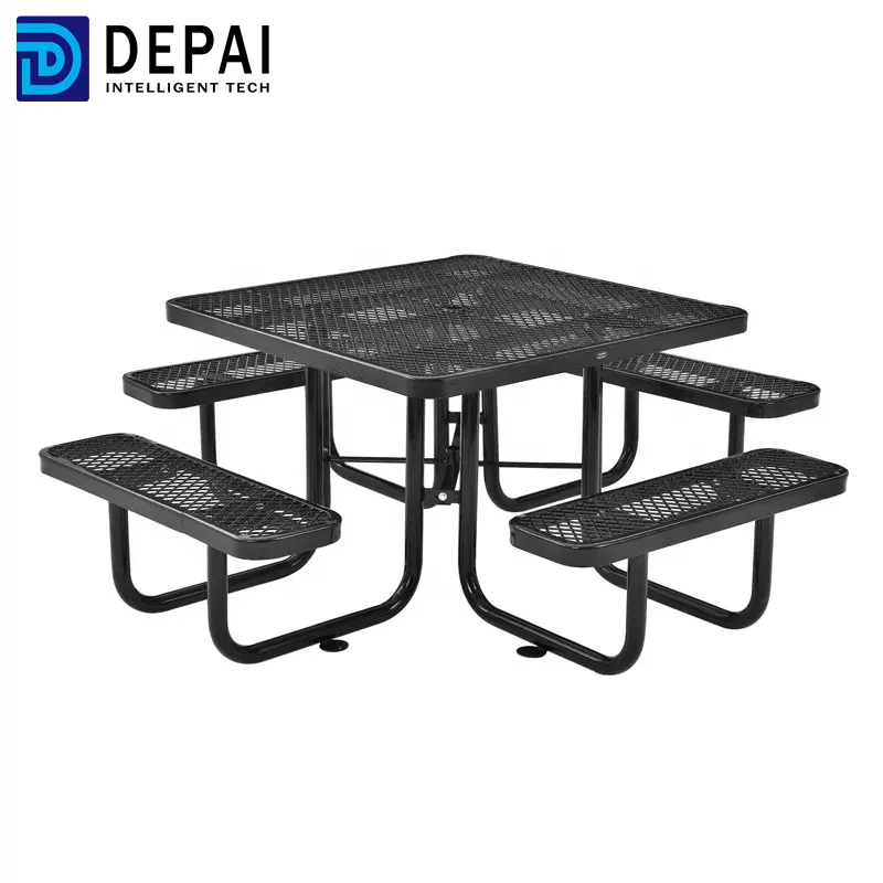 Outdoor Furniture Garden Set Steel Picnic Table Portable Aluminium Fold Picnic Desk