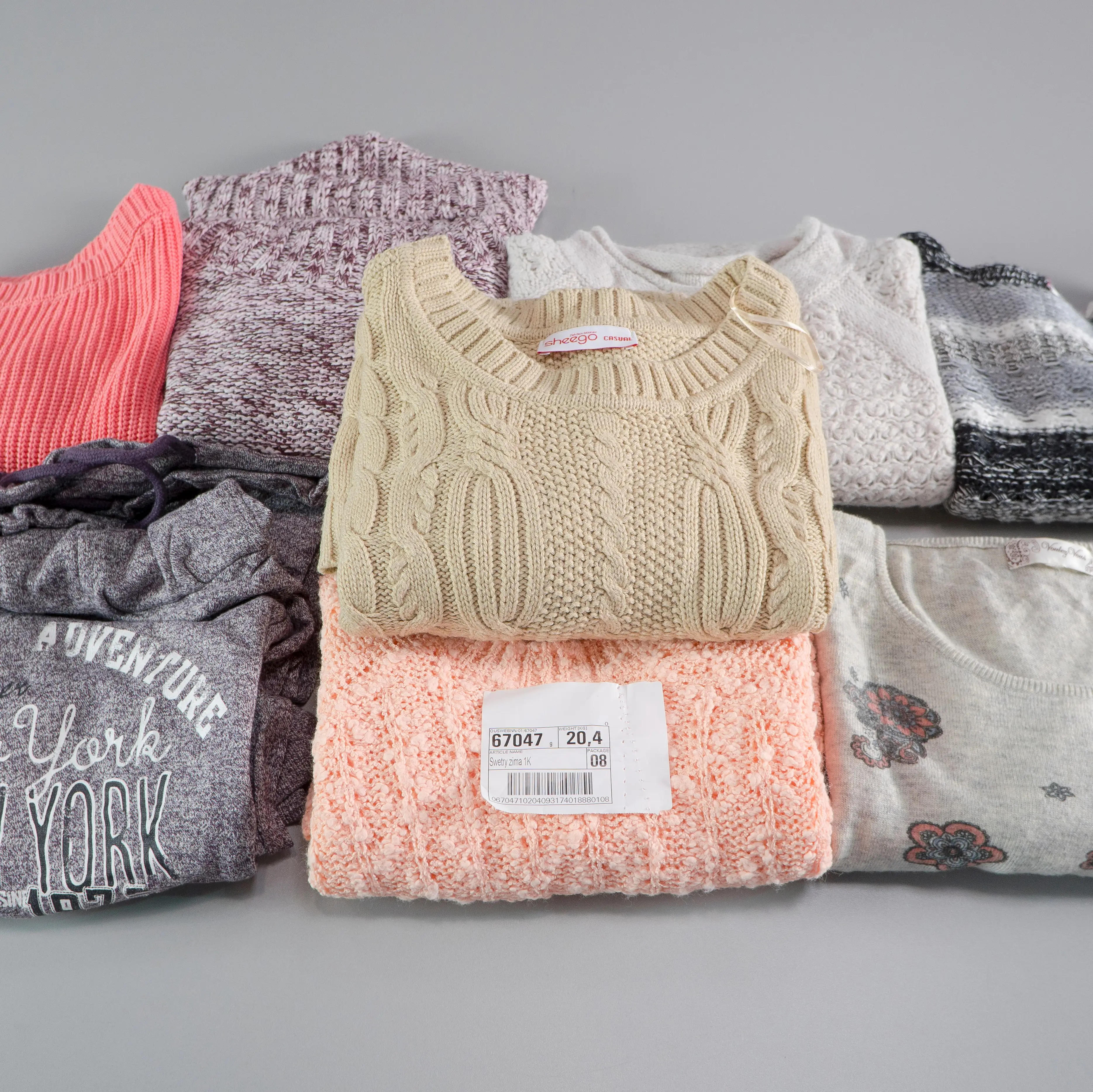 Зимние свитера | Одежда из ткани «вторая рука»; Одежда из тюков