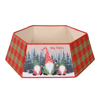 New Christmas Ornament Christmas Tree Plaid Printed Rudolph Bottom Box decorations