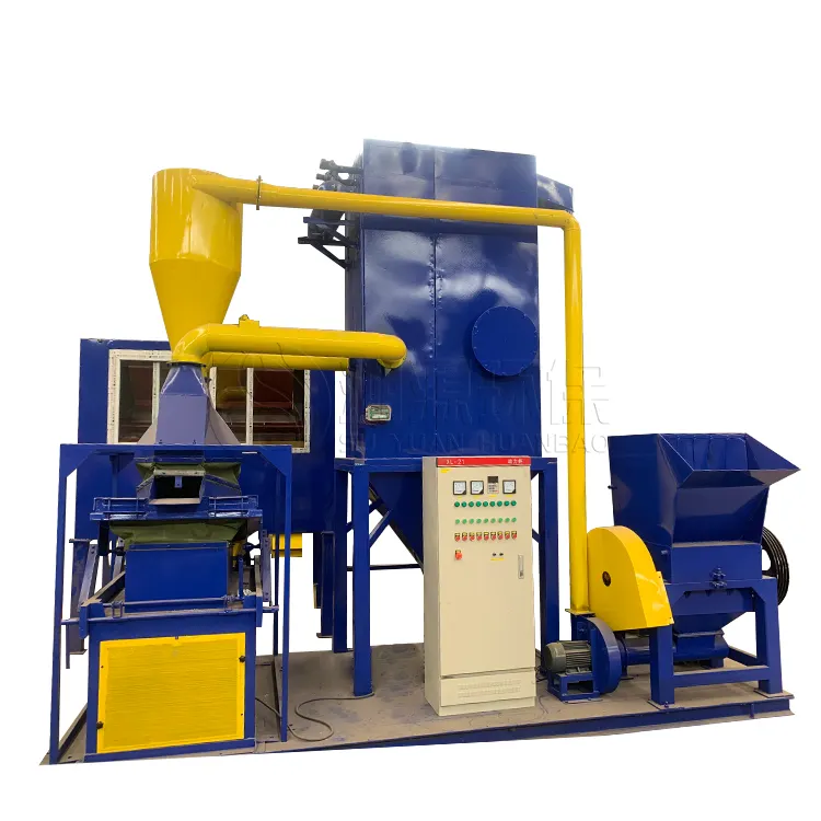 Copper Cable Granulator Metal Recycling Machine 99% Pure Scrap Copper Cable Wire Granultaor And Separator