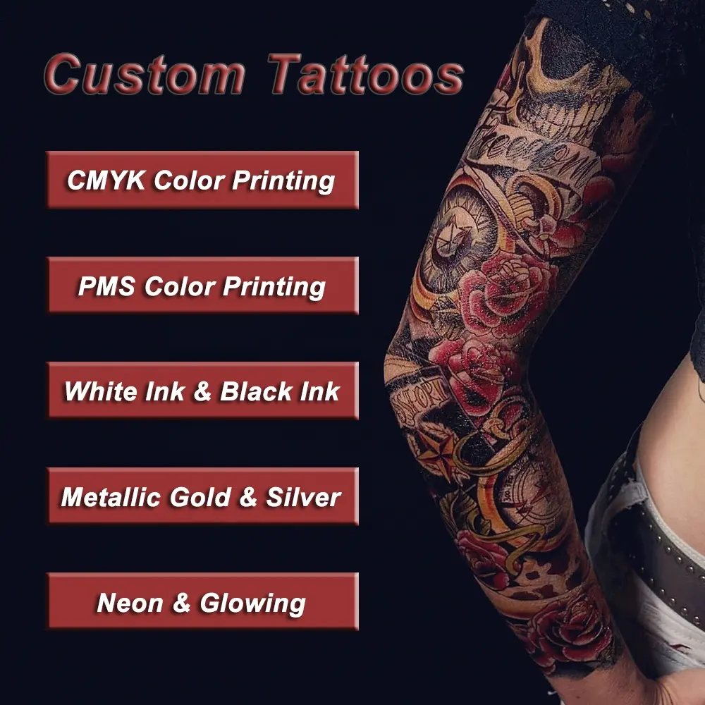 Make Your Own Logo Artwork Design Custom Temporary Sticker Tattoos