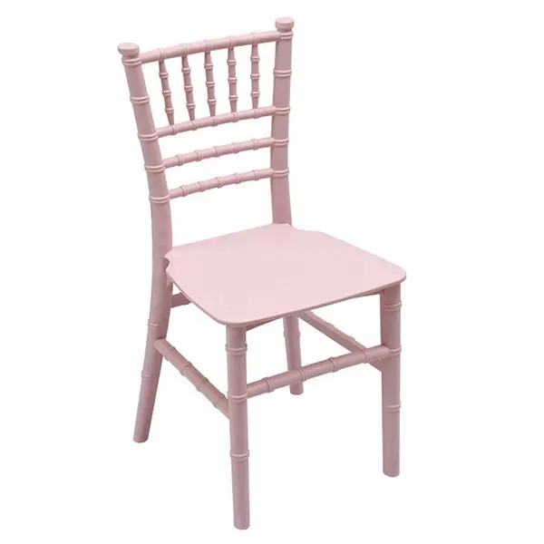 Полимерные праздничные розовые пластиковые стулья chiavari для детей, детские стулья Тиффани для вечеринки