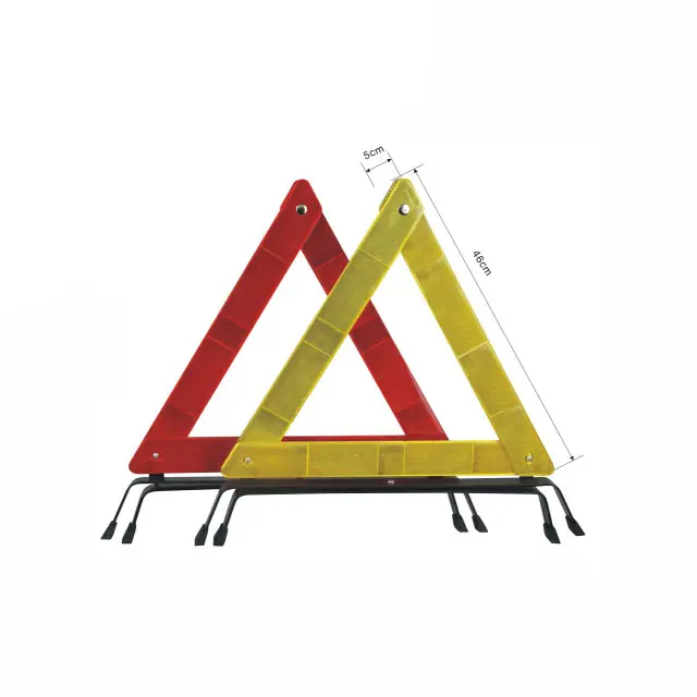 Philippines market  46cm Deflector Early Warning Triangles devices Heavy Duty Road side emergency triangle