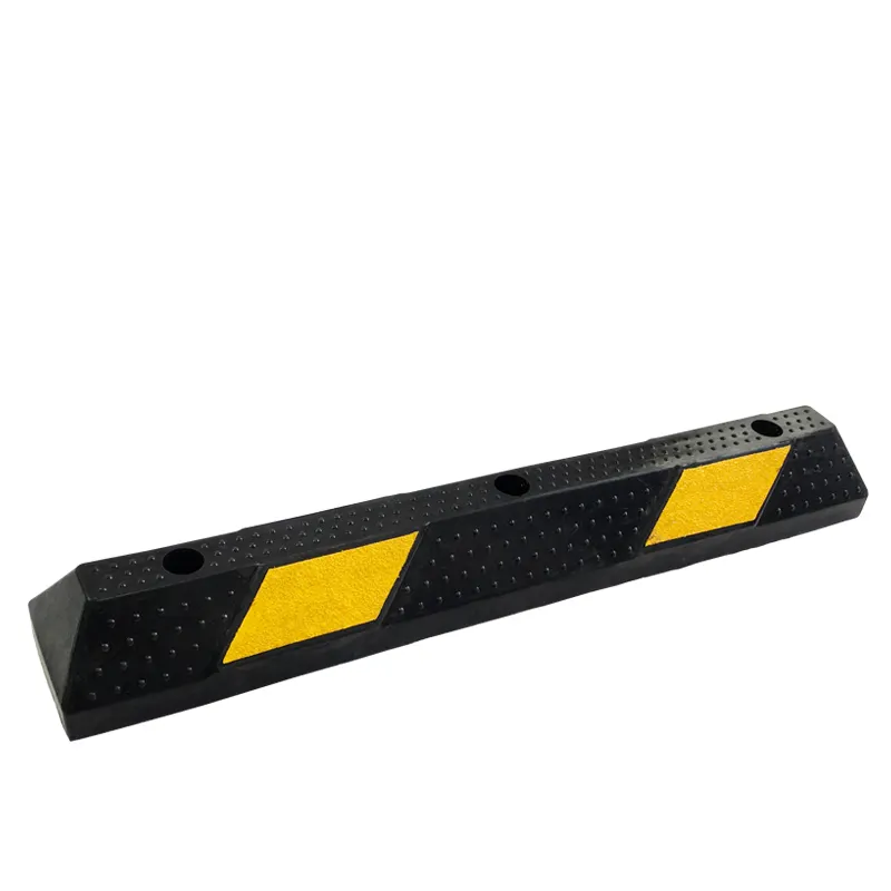 Yellow+Black 1000mm In Other Roadway Products Rubber Wheel Stopper For Car