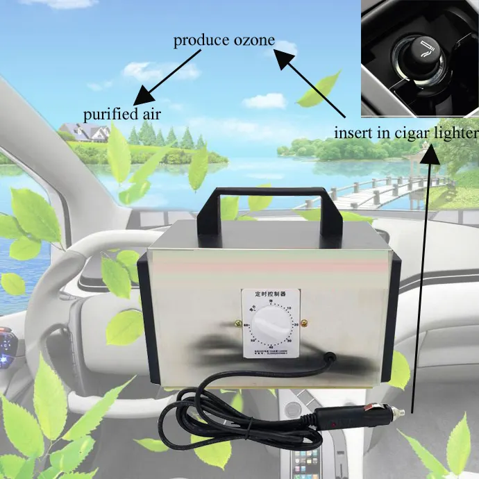 10 г автомобильный портативный генератор озона очиститель воздуха дезинфекционная машина 12 В