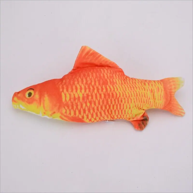 Wholesale electric wagging moving cat fish Auto-moving Bite Resistant Felt Pet Suppliers Cat Toy Fish