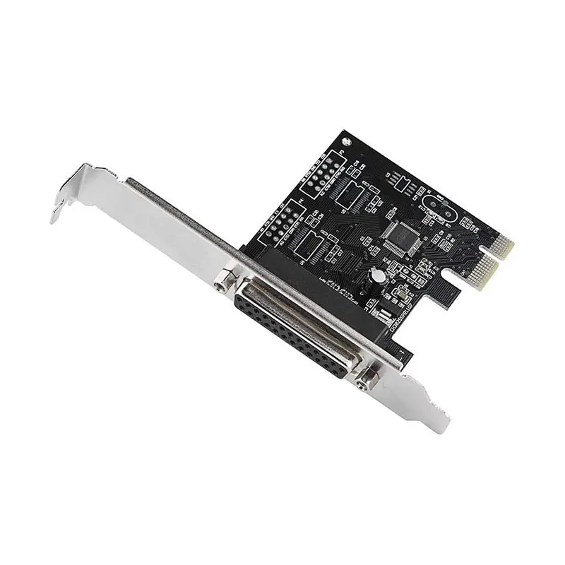 PCIE to DB25 LPT Parallel Port Expansion Card with Low Profile Bracket PCI Parallel Port Converter Adapter Controller