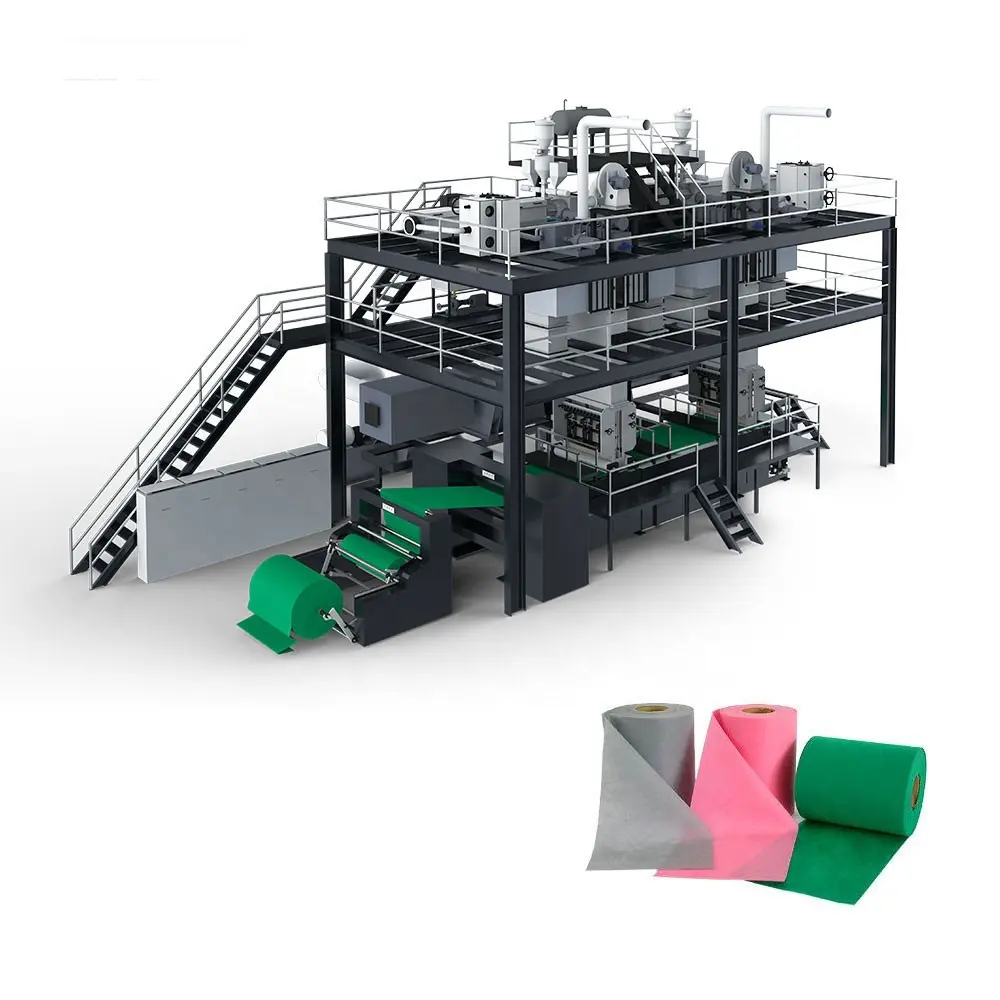 China Manufacturer PP S Non Woven Fabric Making Machine, Automatic PP Non Woven Production Line