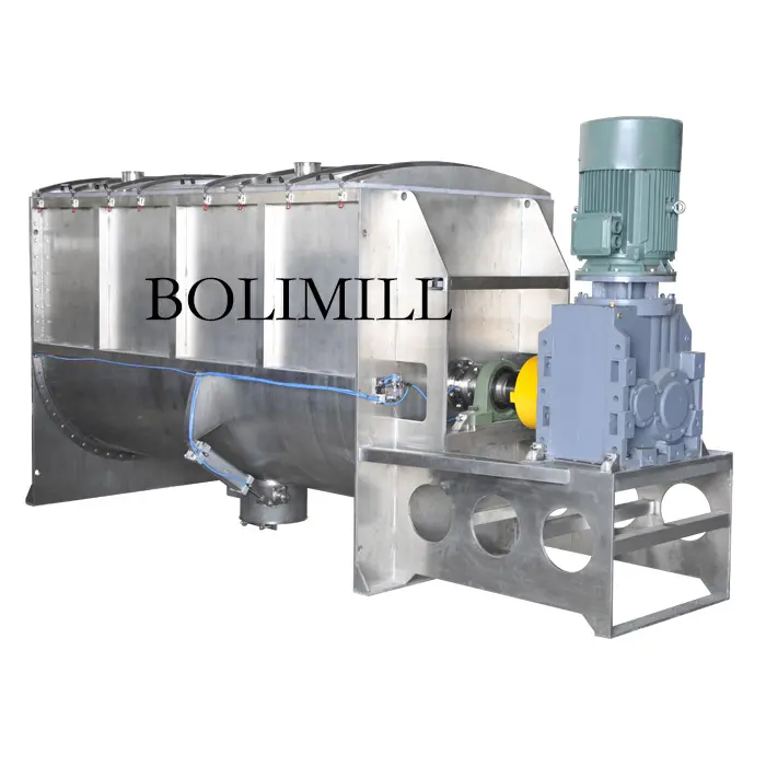 Industrial Powder Mixer Ribbon Blender Citric Acid Anhydrous Mixer Dry Powder Mixing Machine