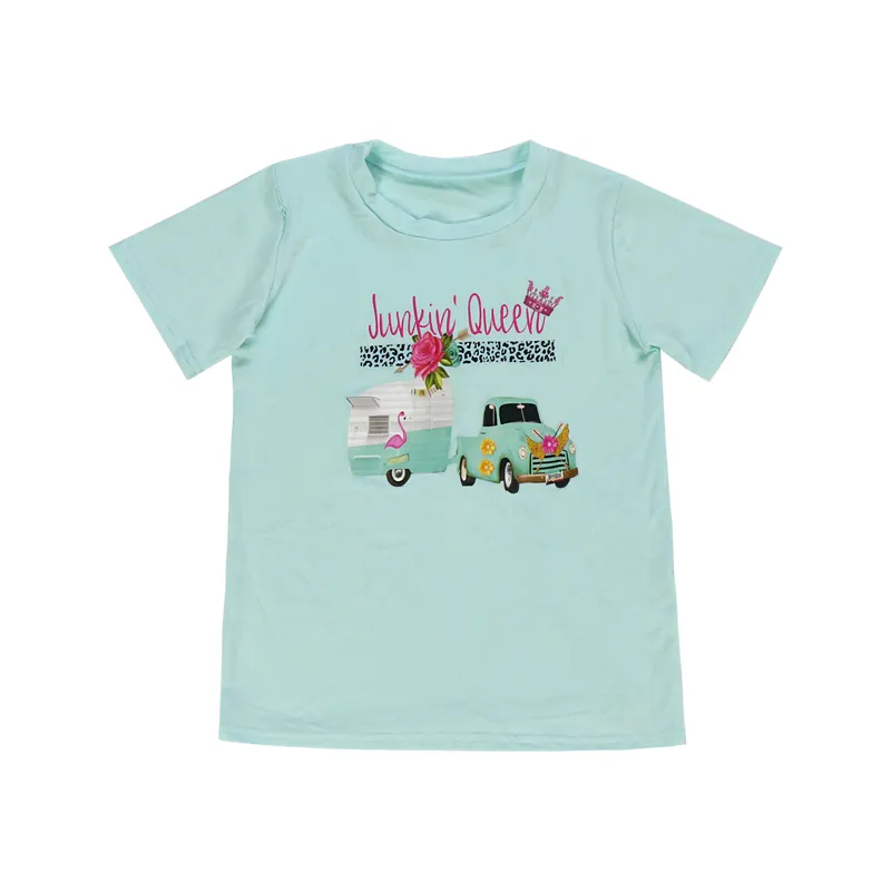 Модная Милая Детская летняя футболка с мультипликационным принтом; Дышащие хлопковые футболки унисекс с короткими рукавами и круглым вырезом