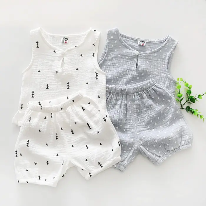 YAYA BABY 2 pieces cotton baby clothes set kids wholesale