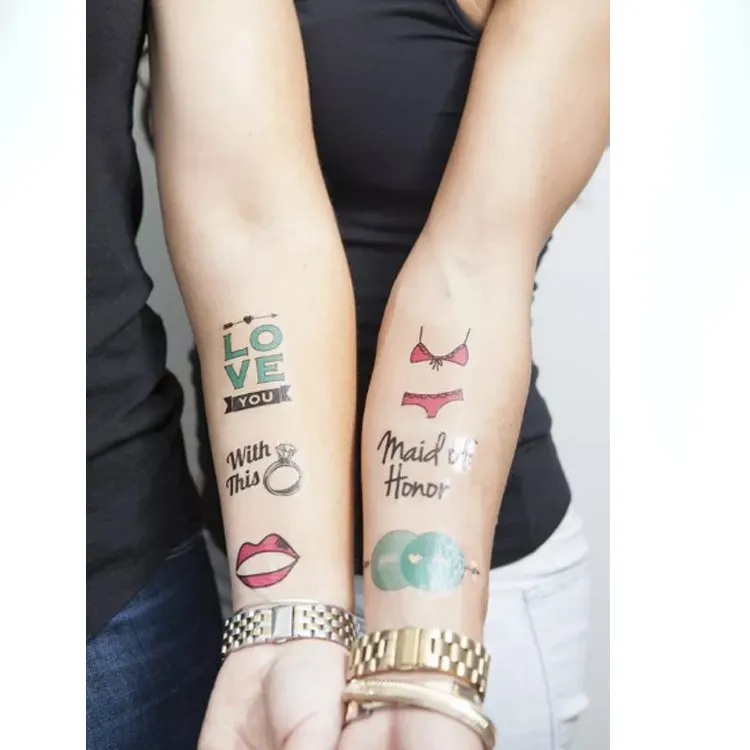 Рекламная индивидуальная детская временная татуировка на заказ Водонепроницаемая временная татуировка для татуировок Экологически чистая Высококачественная наклейка для татуировок для детей