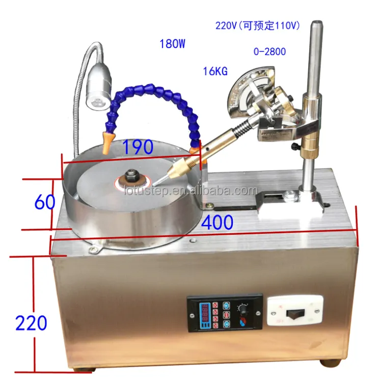 LS-0066 Speed Adjustable Gem Gemstone Faceting Machine Jewelry Making Cutting Polishing Machine