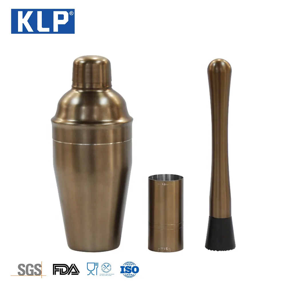 KLP Professional Bar Accessories Cocktail Shaker Bar Set Bartender Kits bar tools shaker