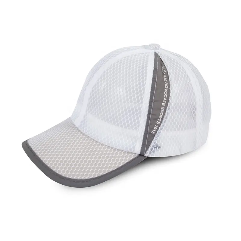 mens caps hat polyester mesh sport men caps custom running hat