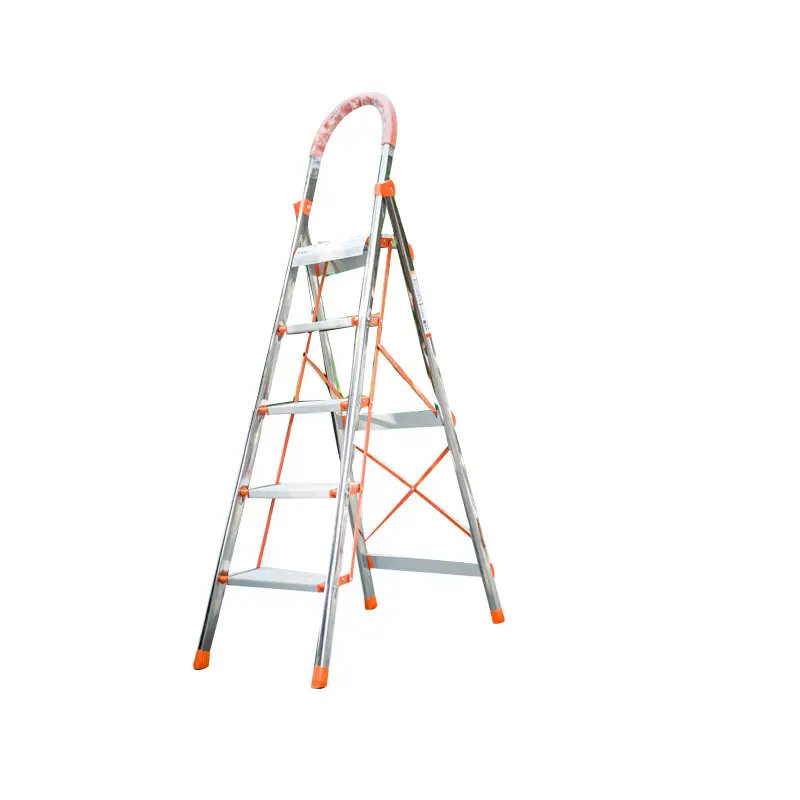 Ladder Manufacturer China's High Quality Stainless Steel Aluminum Alloy Step Ladder Double Sided Household Herringbone Ladder