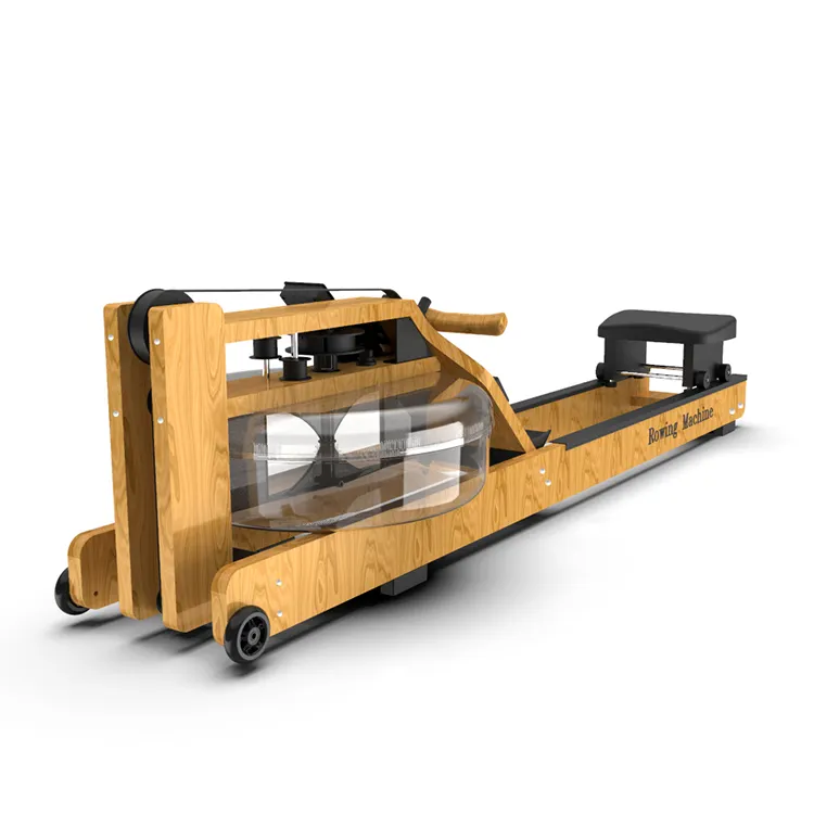 Hot Sales Cardio Fitness Gym Equipment Bodybuilding Rowing Machine Wooden Water Rower Machine