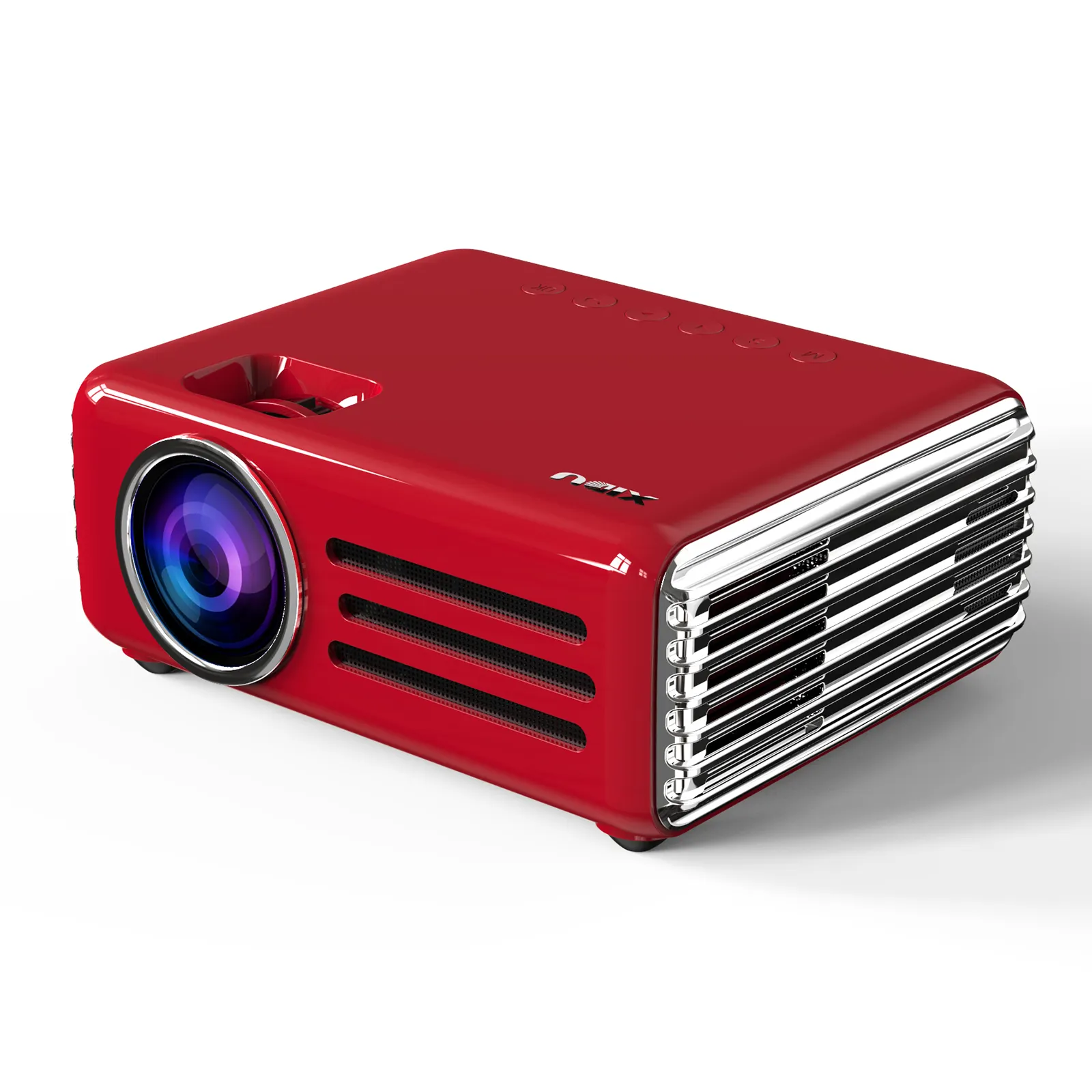 Factory direct sale cheap outdoor mini HD projector 8000 high lumen native 1080P 4k projector LCD movie projector with wifi / BT