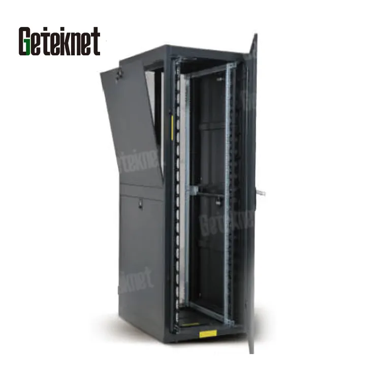 19-дюймовый шкаф Geteknet 42U, дата-центр 1300 кг, телекоммуникационный серверный стеллаж 19 дюймов, сетевой шкаф