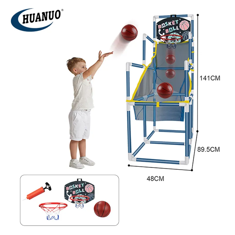 basketball stand and football gate 2 in 1 outdoor sport game kids sport toys