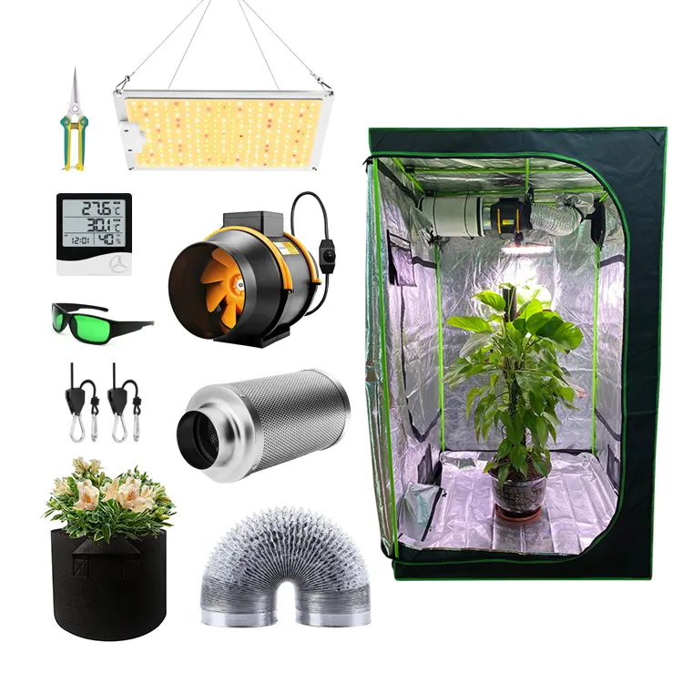 Hydroponic Grow Tent Factory Price Led Light Hydroponic Garden Greenhouses LED Light Complete Kit Large Grow Tent Indoor For Sale Plant Home