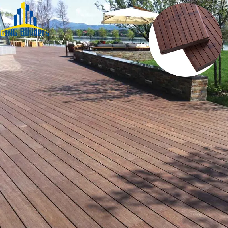 Водонепроницаемый наружный экструзионный композитный бамбуковый настил для паркета, бамбуковое напольное покрытие