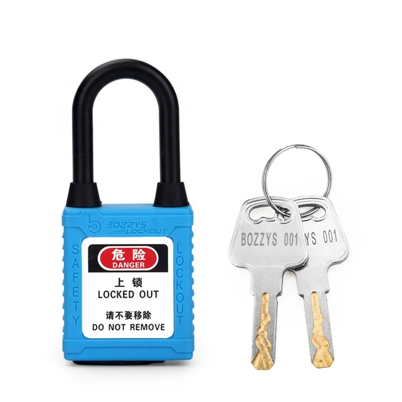 Padlock Factory 38mm Dust-Proof Safety Padlock With Master Keyed For Lockout Insulated Against The Effects Of Electricity