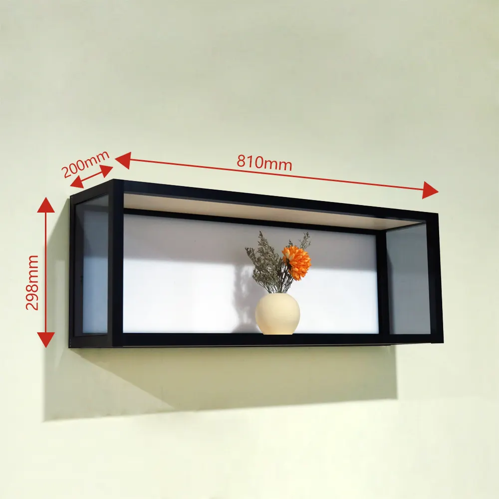 2021 Modern Light Decor Design Wall Shelf Aluminum Frame Shelf