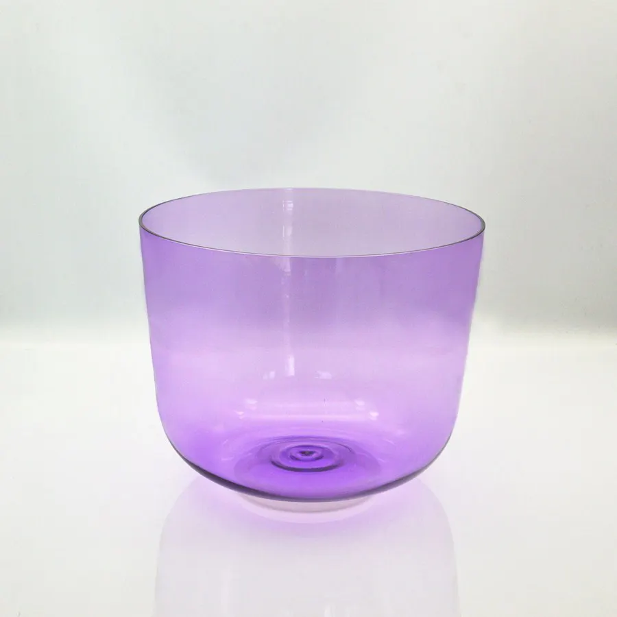 HF High Quality Violet Clear Quartz Crystal Singing Bowl for sound healing and meditation