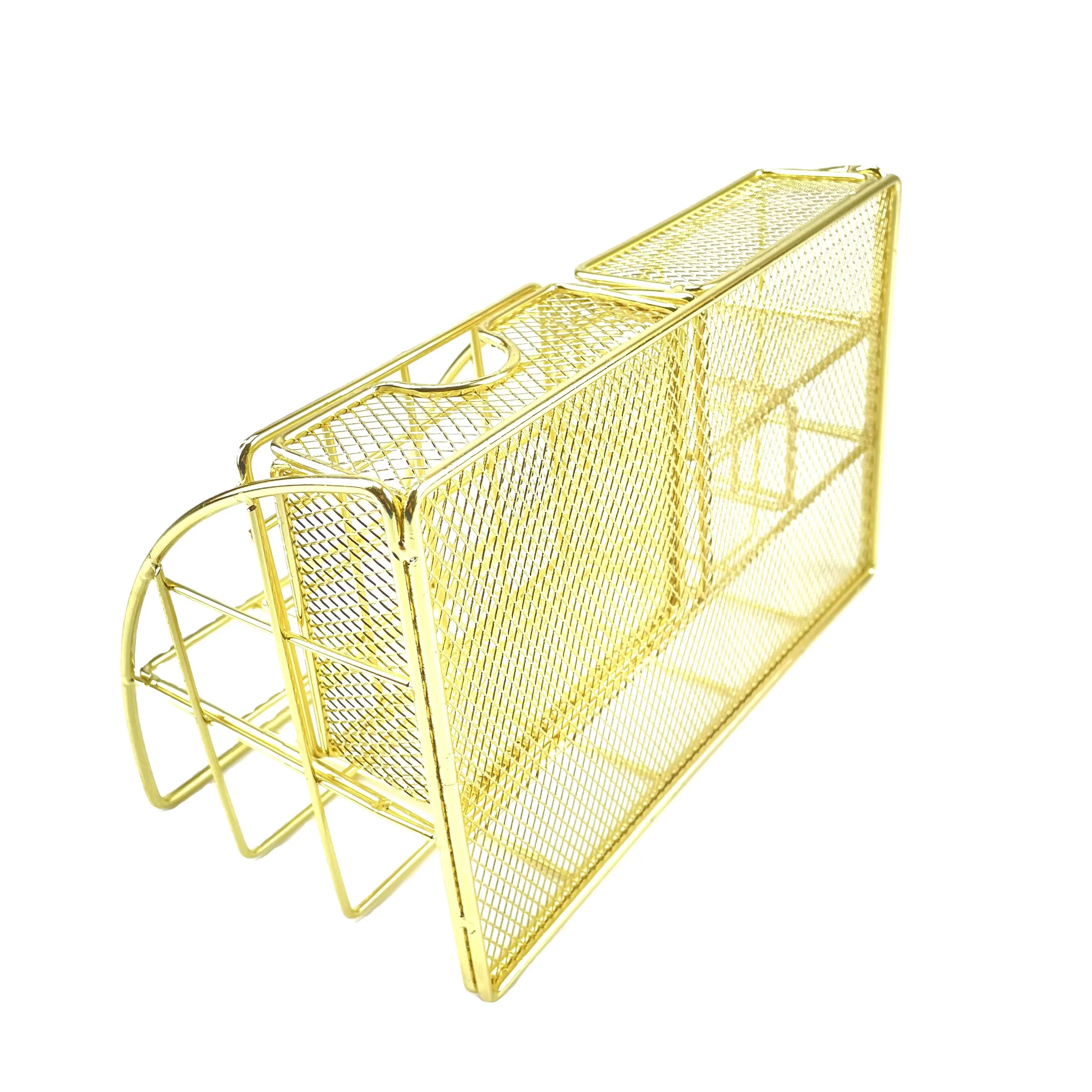 Mesh Desk Organizer With 6 Compartments + Drawer Office Desk Organizers And Accessories