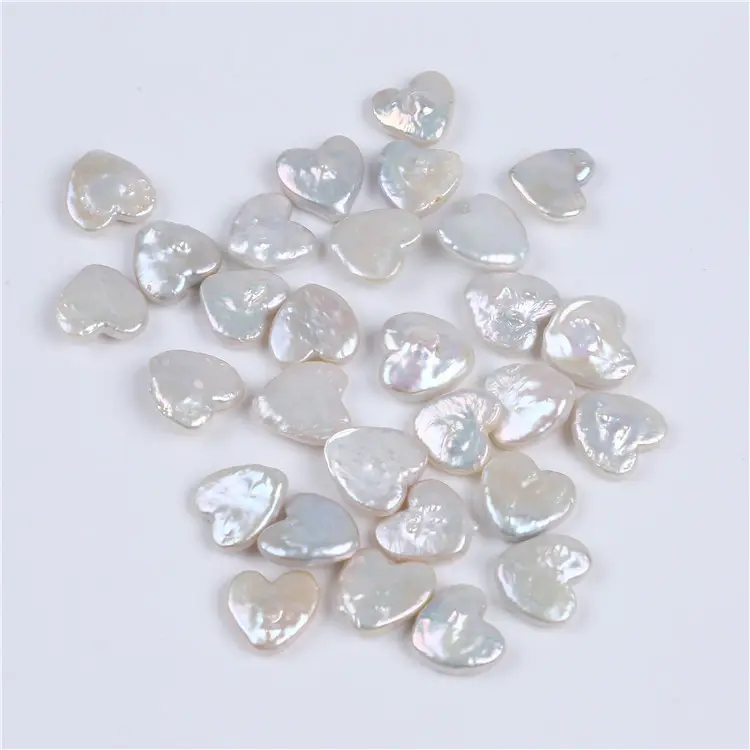 wholesale natural baroque freshwater pearl heart shape loose pearls beads pearles for women DIY jewelry