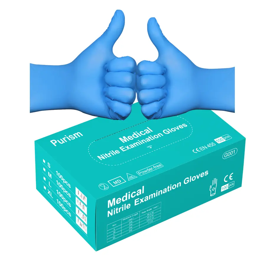 Nitrile Gloves Protective medium Examination Glove Factory