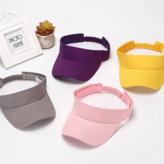 Promotional custom plastic pvc sun visor cap