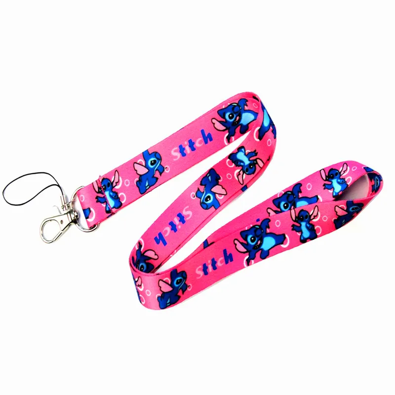 Fashion mobile phone lanyard sublimiation printing polyester ID badge lanyard for student