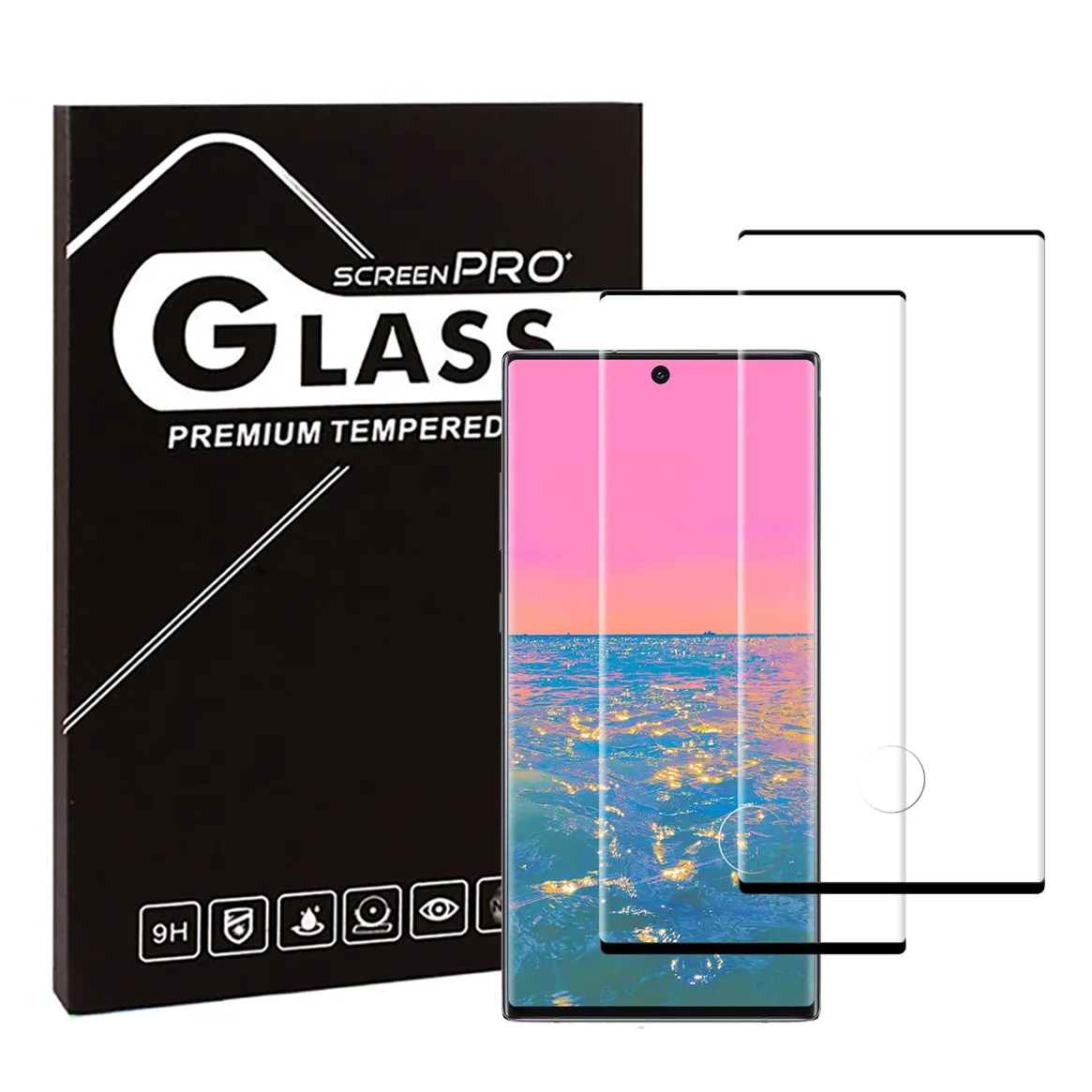 Note 8 9 10 20 plus 3D изогнутый Полноэкранный протектор экрана из закаленного стекла для Samsung Galaxy
