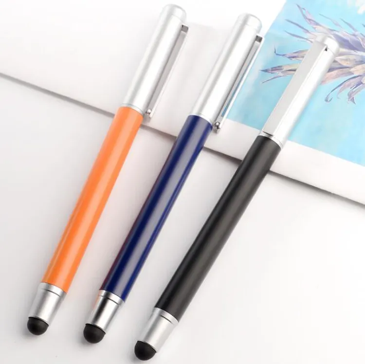 NM-045 High Quality Fashionable Durable Cap-off Metal Roller Pen with stylus