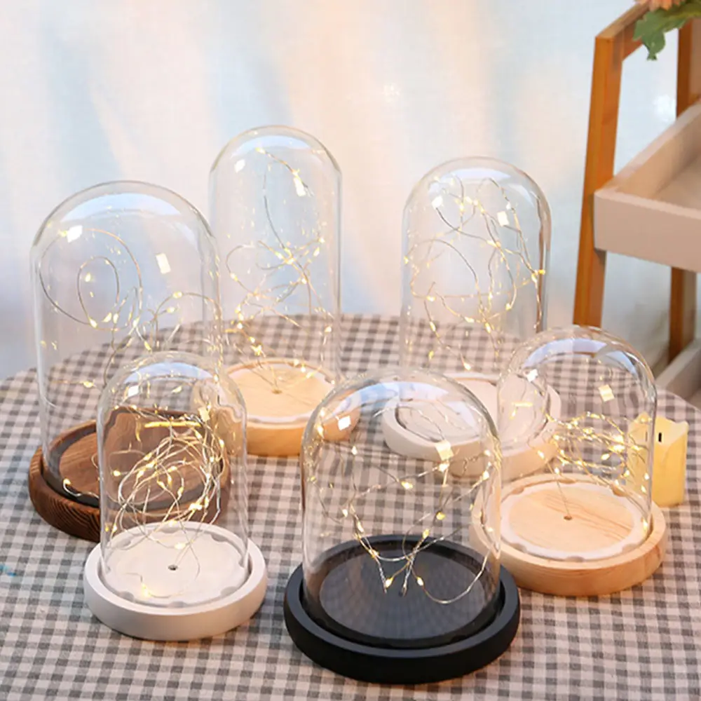 Wholesale Display Decorative Jar, Container Glass Dome Cloche For Candles/