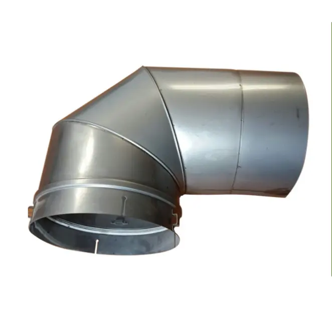 10" Class A chimney pipe single wall 45 degree elbow