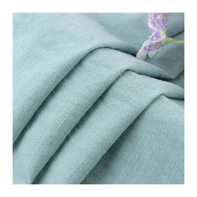 New product 100% rayon fabric 21*21 slub plain fabric 170gsm for pants