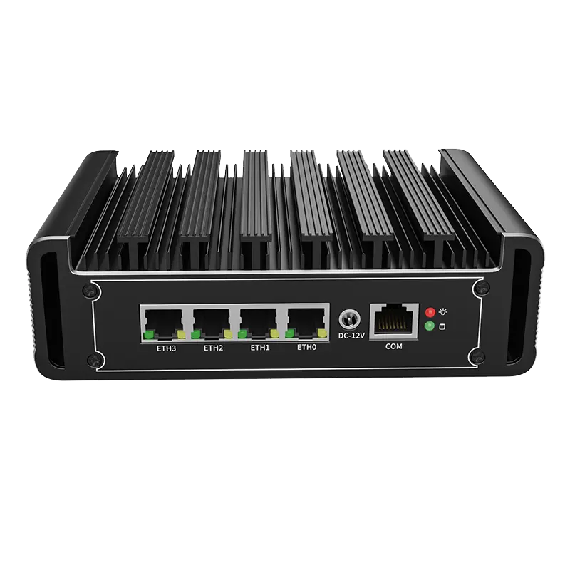 New Solid-built Fanless 2.5G Soft Router Celeron N5105 4 Intel i225 2500M Lan Barebone DP HD-MI pfSense Firewall PC OPNsense