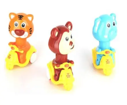 DF witty animal mini plastic toy kids baby animal to children's hot toys sale for kids kids cartoon motorcycle toy 2020 best