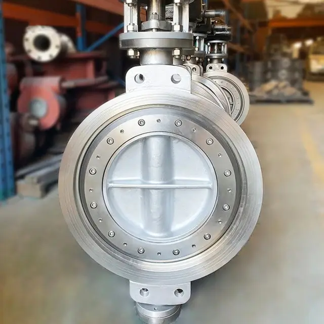 DN400 DN450 16 inch 18 inch PN16 wafer Double Eccentric butterfly valve