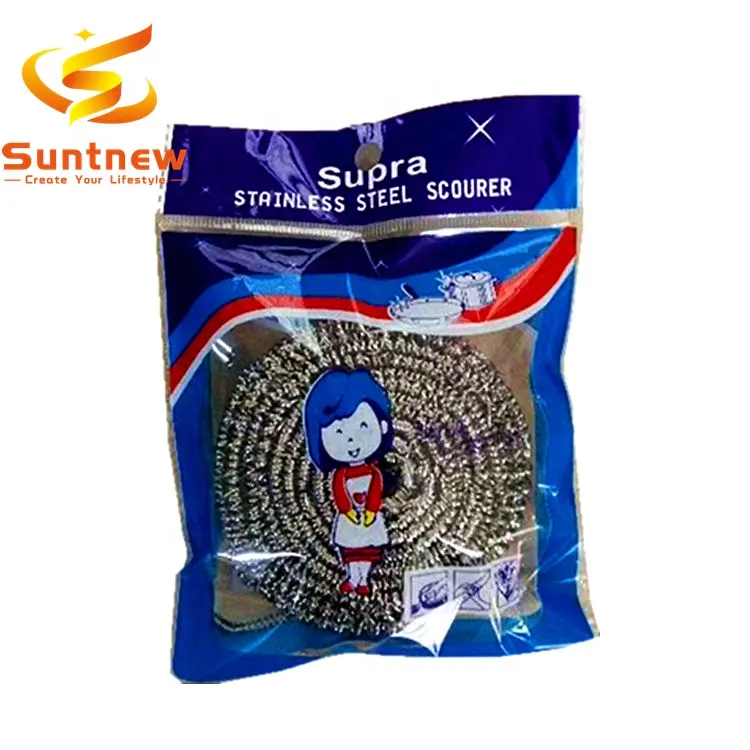 dish washing galvanized metal sponge stainless steel wire wool scourer