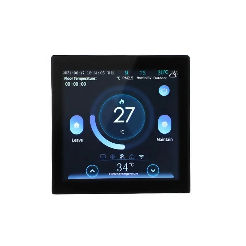 ME160 4" touch screen Thermostat Temperature Controller For Floor Heating