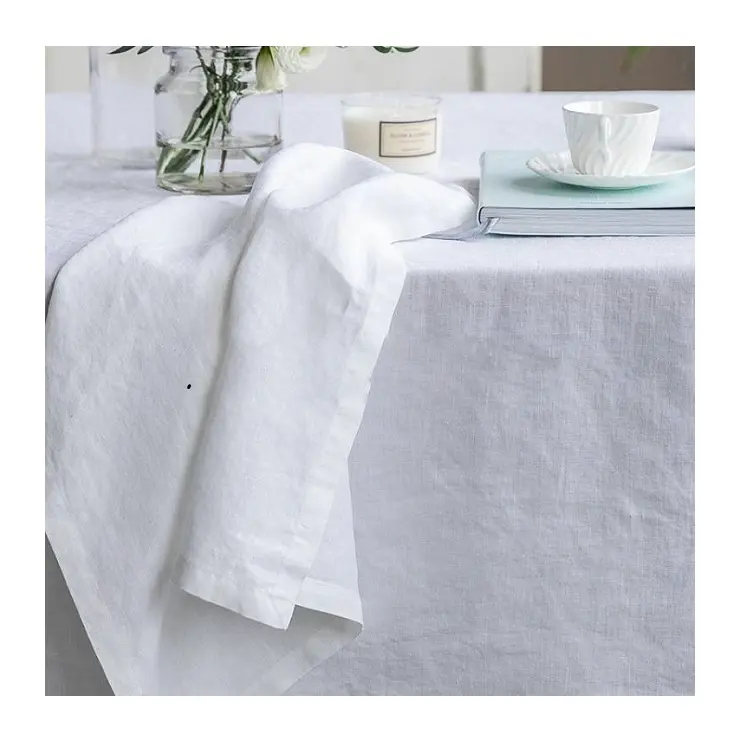 Table Linens 100% Pure Linen Custom Size Table Cover With Multi Colors Rectangle Table Cloth