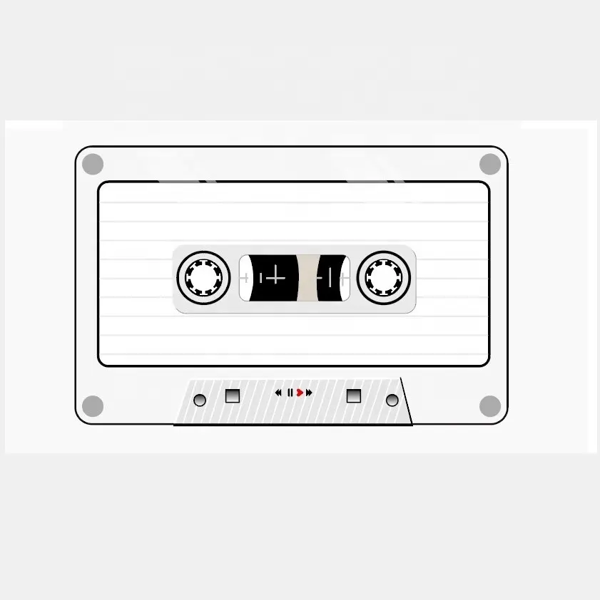 20 30S Cassette Tape Shaped Recording card Paper Gift Custom Video Greeting Cards Voice Recorder for Birthdays Wedding Christmas