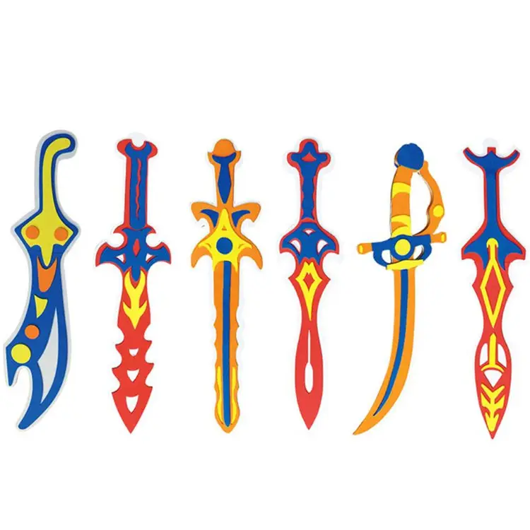 Пользовательские Различные формы логотипа дети безопасная игра Косплей игрушка мягкий EVA Пена мечи