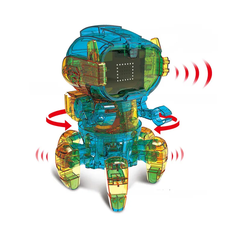 Многофункциональный робот для самостоятельной сборки, индукционный робот с управлением через приложение, танцующие на солнечной энергии, Роботизированные Игрушки